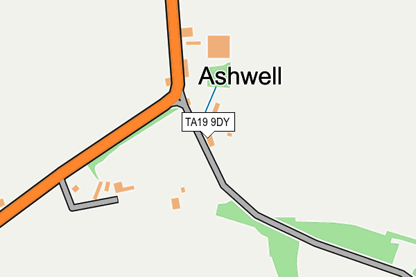 TA19 9DY map - OS OpenMap – Local (Ordnance Survey)