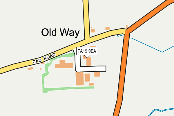 TA19 9EA map - OS OpenMap – Local (Ordnance Survey)