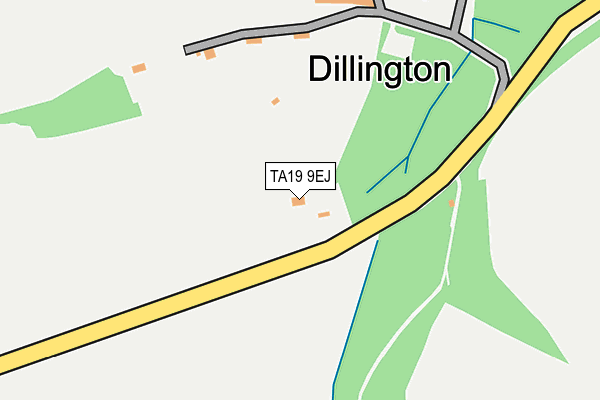 TA19 9EJ map - OS OpenMap – Local (Ordnance Survey)