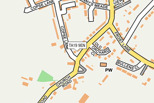 TA19 9EN map - OS OpenMap – Local (Ordnance Survey)