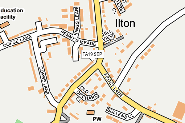 TA19 9EP map - OS OpenMap – Local (Ordnance Survey)