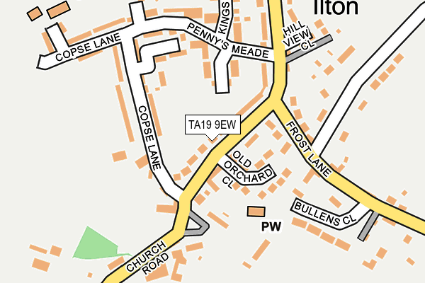 TA19 9EW map - OS OpenMap – Local (Ordnance Survey)