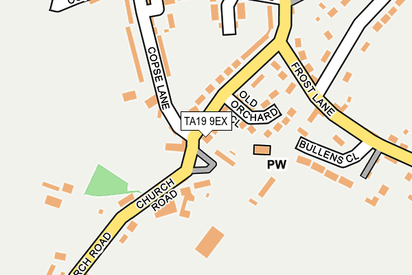 TA19 9EX map - OS OpenMap – Local (Ordnance Survey)