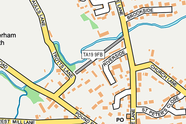 TA19 9FB map - OS OpenMap – Local (Ordnance Survey)