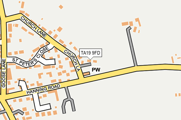 TA19 9FD map - OS OpenMap – Local (Ordnance Survey)