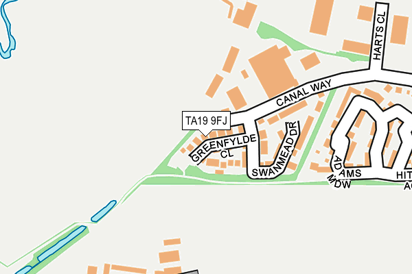 TA19 9FJ map - OS OpenMap – Local (Ordnance Survey)