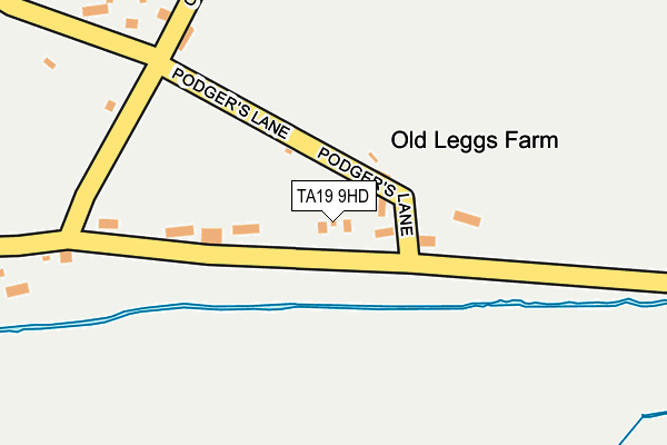 TA19 9HD map - OS OpenMap – Local (Ordnance Survey)