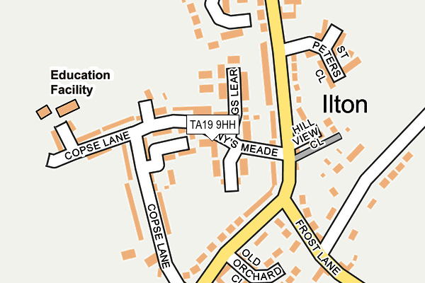 TA19 9HH map - OS OpenMap – Local (Ordnance Survey)