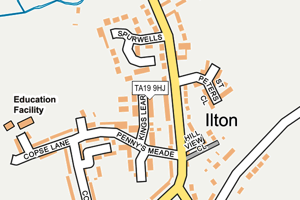 TA19 9HJ map - OS OpenMap – Local (Ordnance Survey)