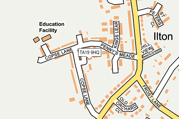 TA19 9HQ map - OS OpenMap – Local (Ordnance Survey)