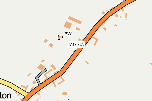 TA19 9JA map - OS OpenMap – Local (Ordnance Survey)