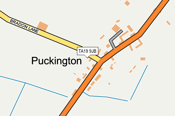 TA19 9JB map - OS OpenMap – Local (Ordnance Survey)