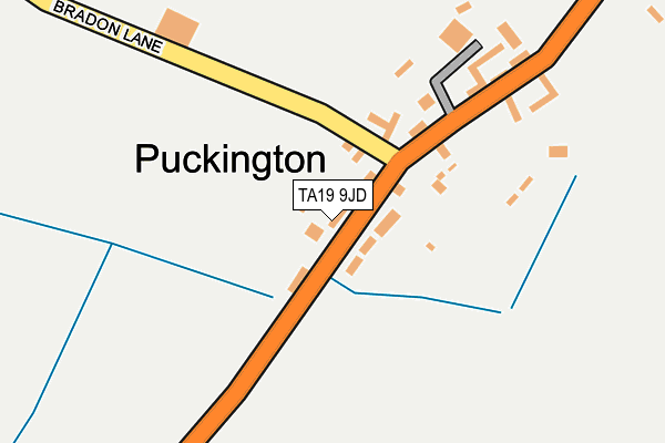 TA19 9JD map - OS OpenMap – Local (Ordnance Survey)