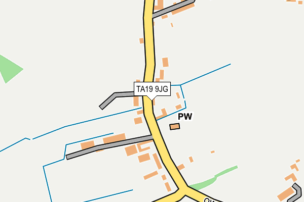TA19 9JG map - OS OpenMap – Local (Ordnance Survey)