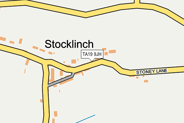 TA19 9JH map - OS OpenMap – Local (Ordnance Survey)