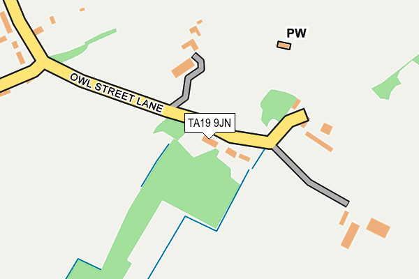 TA19 9JN map - OS OpenMap – Local (Ordnance Survey)