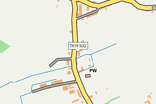 TA19 9JQ map - OS OpenMap – Local (Ordnance Survey)