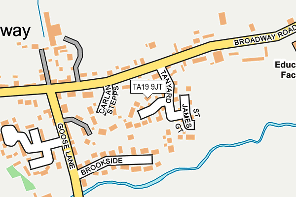 TA19 9JT map - OS OpenMap – Local (Ordnance Survey)