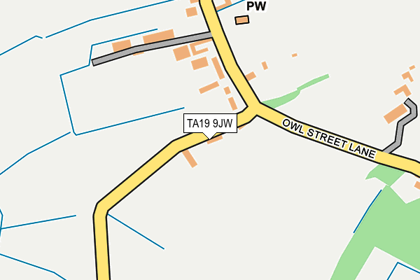 TA19 9JW map - OS OpenMap – Local (Ordnance Survey)