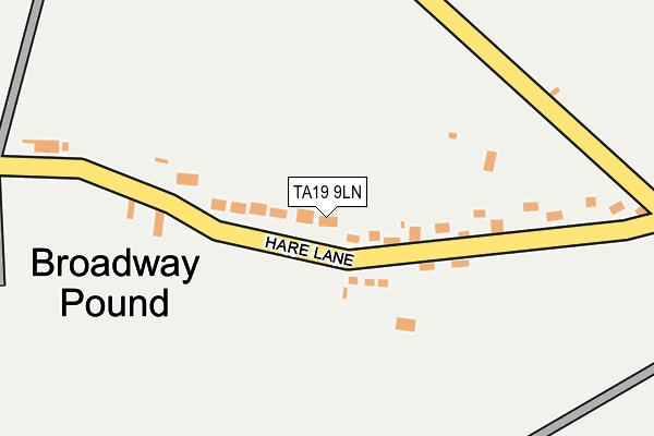 TA19 9LN map - OS OpenMap – Local (Ordnance Survey)