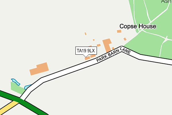 TA19 9LX map - OS OpenMap – Local (Ordnance Survey)