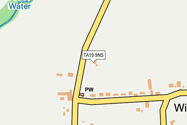 TA19 9NS map - OS OpenMap – Local (Ordnance Survey)