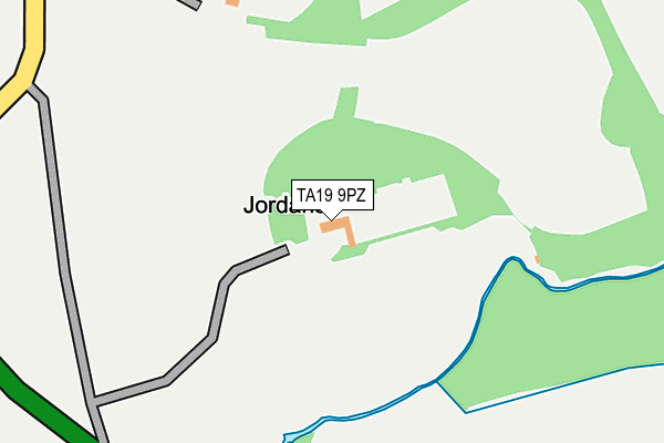 TA19 9PZ map - OS OpenMap – Local (Ordnance Survey)