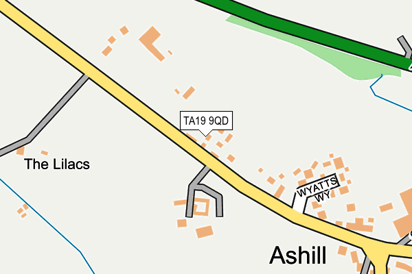 TA19 9QD map - OS OpenMap – Local (Ordnance Survey)