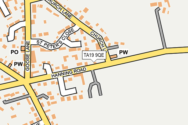 TA19 9QE map - OS OpenMap – Local (Ordnance Survey)