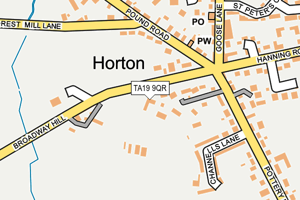 TA19 9QR map - OS OpenMap – Local (Ordnance Survey)