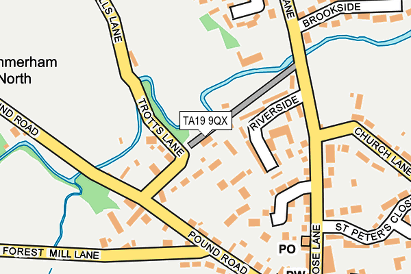 TA19 9QX map - OS OpenMap – Local (Ordnance Survey)