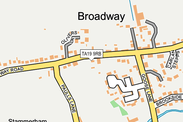 TA19 9RB map - OS OpenMap – Local (Ordnance Survey)