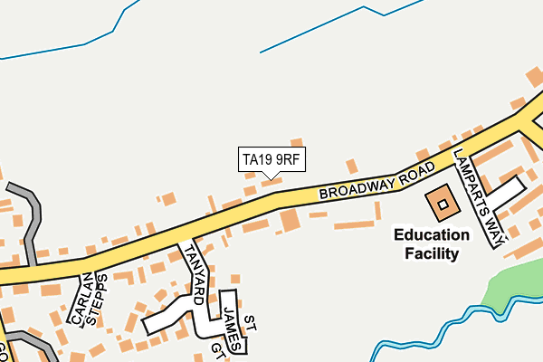 TA19 9RF map - OS OpenMap – Local (Ordnance Survey)