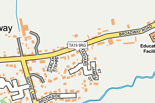 TA19 9RG map - OS OpenMap – Local (Ordnance Survey)