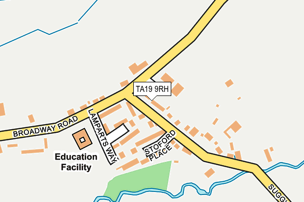 TA19 9RH map - OS OpenMap – Local (Ordnance Survey)