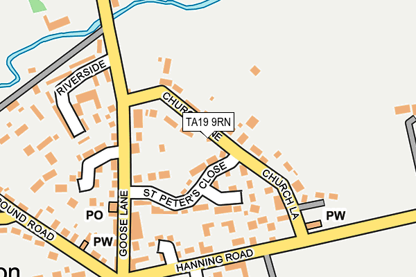 TA19 9RN map - OS OpenMap – Local (Ordnance Survey)