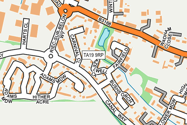 TA19 9RP map - OS OpenMap – Local (Ordnance Survey)