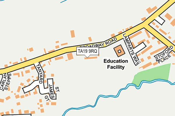 TA19 9RQ map - OS OpenMap – Local (Ordnance Survey)