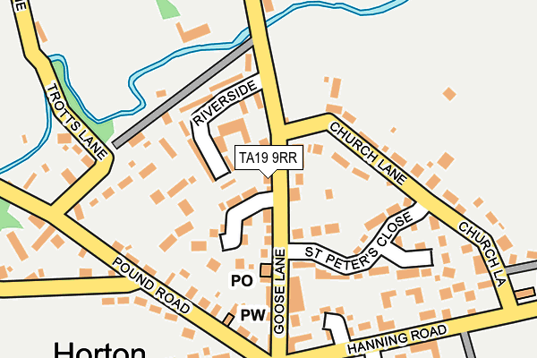 TA19 9RR map - OS OpenMap – Local (Ordnance Survey)