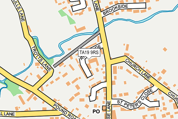 TA19 9RS map - OS OpenMap – Local (Ordnance Survey)
