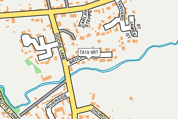 TA19 9RT map - OS OpenMap – Local (Ordnance Survey)