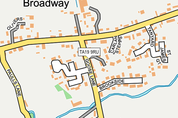 TA19 9RU map - OS OpenMap – Local (Ordnance Survey)