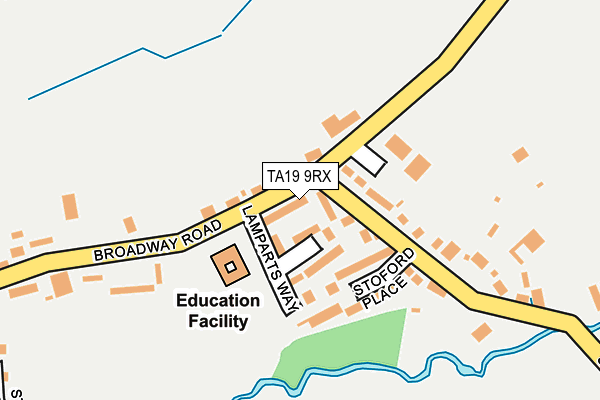 TA19 9RX map - OS OpenMap – Local (Ordnance Survey)