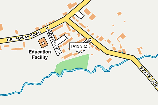 TA19 9RZ map - OS OpenMap – Local (Ordnance Survey)