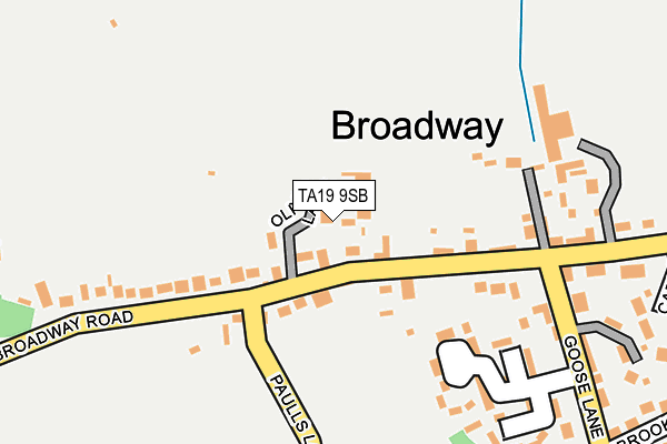 TA19 9SB map - OS OpenMap – Local (Ordnance Survey)