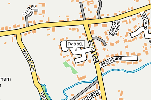 TA19 9SL map - OS OpenMap – Local (Ordnance Survey)