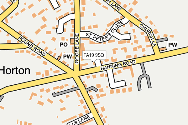 TA19 9SQ map - OS OpenMap – Local (Ordnance Survey)