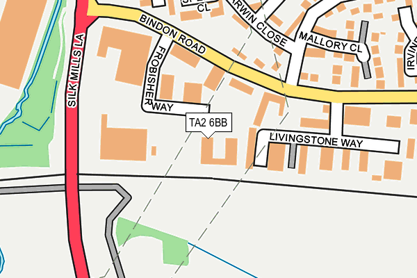 TA2 6BB map - OS OpenMap – Local (Ordnance Survey)