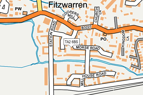 TA2 6BS map - OS OpenMap – Local (Ordnance Survey)