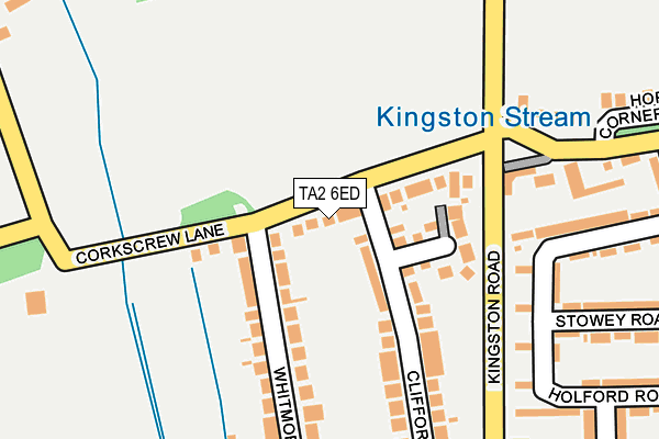 TA2 6ED map - OS OpenMap – Local (Ordnance Survey)